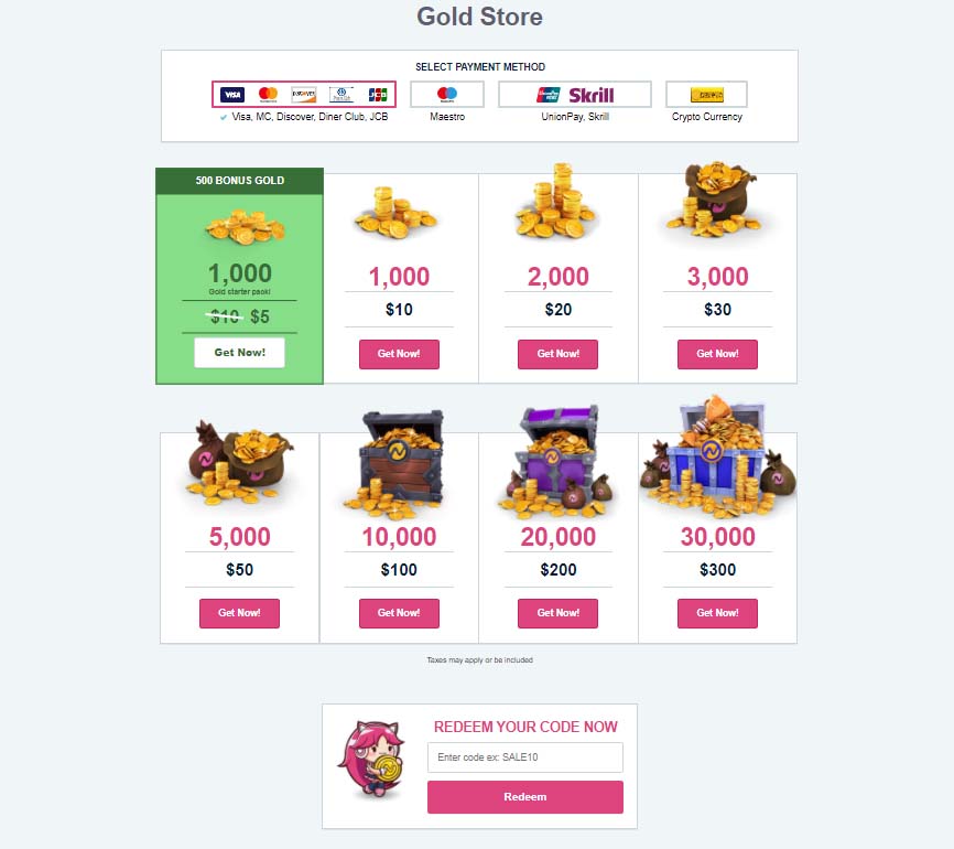 Nutaku Gold Store